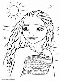 Download more than 50 moana coloring pages! Moana Coloring Pages