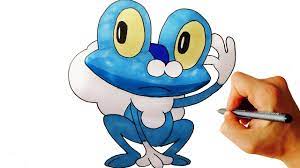 How to draw Froakie from Pokemon X Y 6 Gen easy step by step drawing -  YouTube