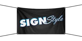 vinyl banners sign style