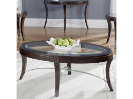 Explore 12 listings for wood coffee tables with glass top at best prices. Liberty Furniture Avalon Glass Top Oval Cocktail Table Royal Furniture Cocktail Coffee Tables