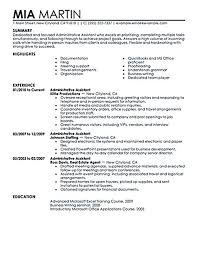 This professionally designed administrative assistant resume shows a  candidates ability to provide clerical support and resolve