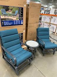 Resistant to cracking and scratching, it's the best material for outdoor wicker furnishings. Costco Patio Set Sunvilla Monroe 3 Piece Balcony Set Costco Fan