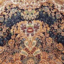 persian style traditional silk carpet