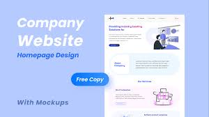 company homepage design free