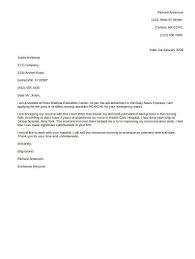 General Cover Letter For Cv
