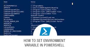 set environment variable in powers
