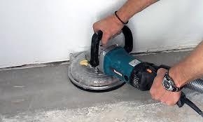 how to sand concrete by hand or with a