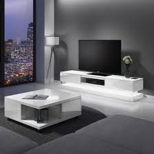 White Gloss Tv Unit And Coffee Table