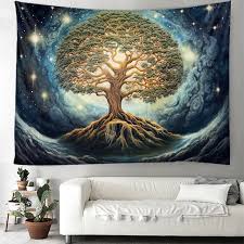 Tree Of Life 3d Hanging Tapestry Hippie