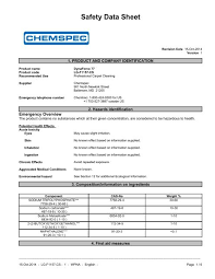 material safety data sheet liquid