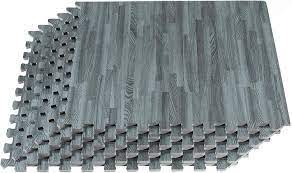 wood grain interlocking foam floor mats
