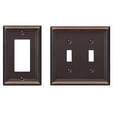 Gang Toggle Steel Wall Plate Combo Pack