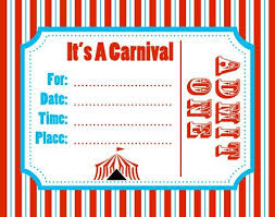 Carnival Invitation Template Best Template Collection