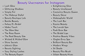 catchy makeup and beauty page name ideas