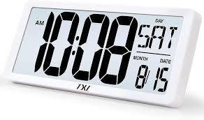 Large Digital Wall Clock With Backlight