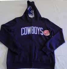 Details About Dallas Cowboys Pullover Hoodie Medium Ladies Navy Embroidered Logo Womens Nfl