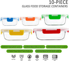 20pc Glass Food Storage Container With