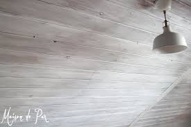 To Whitewash A Plank Wall And Ceiling