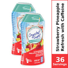 2 Pack Crystal Light Strawberry Pineapple Refresh Sugar Free Caffeinated Liquid Water Enhancer 1 62 Fl Oz Bottles Walmart Com Walmart Com