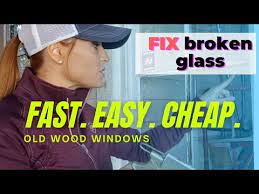 Replace Broken Glass On Wood Window