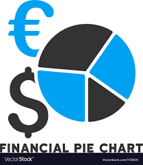Financial Pie Chart Icon With Caption