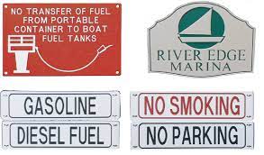 marina signs labels almetek