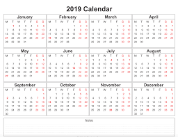 Printable Free 2019 Calendar Magdalene Project Org
