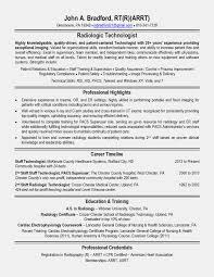 12 Radiologic Technologist Resume Example Proposal Letter