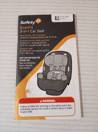 car seat instruction manual