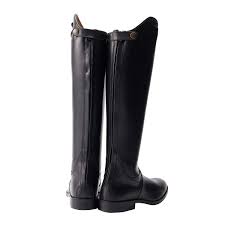 Shires Norfolk Field Long Leather Boots Riding Boots With Black Laced Regular