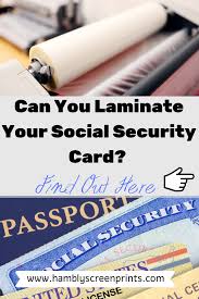 Maybe you would like to learn more about one of these? Why Can T You Laminate A Social Security Card