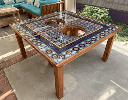 Patio Table Top Talavera Tiles