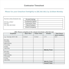 Fresh Contractor Sign In Sheet Excel Template Collections