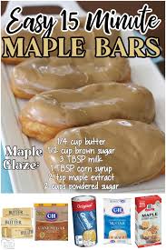 easy 15 minute maple bars er with