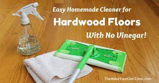 no vinegar cleaner for hardwood floors