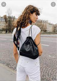 chanel gabrielle backpack small black