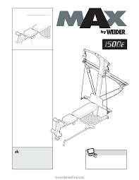 weider cross bow by 1500e english manual