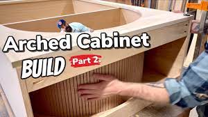 how to make an arched cabinet step