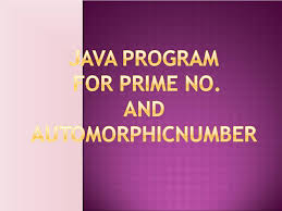 java program for prime no and