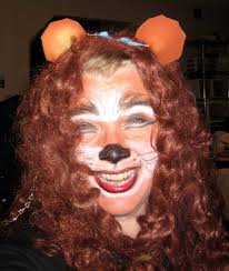 my cowardly lion makeup for the mona