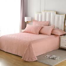 hotel textile light pink bedspread