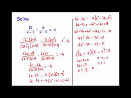equations advanced algebraic fractions