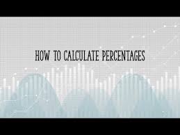 how to calculate percenes simple