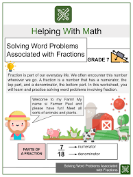 Fractions Math Worksheets