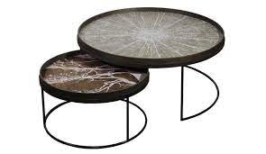 Ethnicraft Tray Low Xl Coffee Table Set