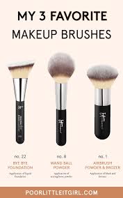 the 3 makeup brushes i use every day