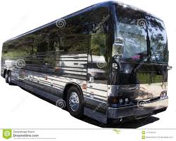 Isolated Black Tour Charter Bus Stock Photo Image Of