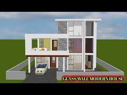 Glass Wall Modern House Plan