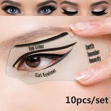 10 pieces cat eye stencil set