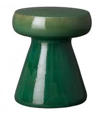 Moss Green Mushroom Shape Ceramic